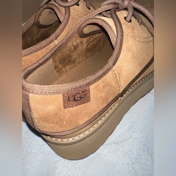 Ugg Cityfunc lace up platform shoes, chestnut, size 11, New in Box - Picture 8 of 15